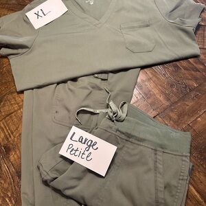 Med Couture Olive Green Scrub Set